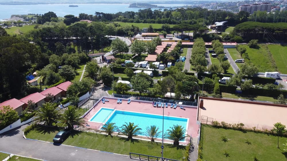 Vista aérea del camping